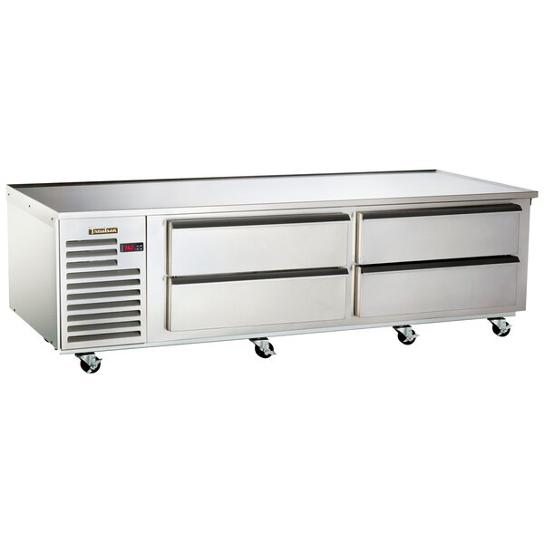 Traulsen TE084HT 4 Drawer 84" Refrigerated Chef Base - Specification Line