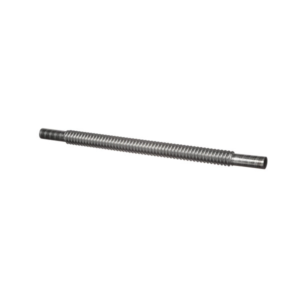 A stainless steel flex tube with a threaded metal rod.