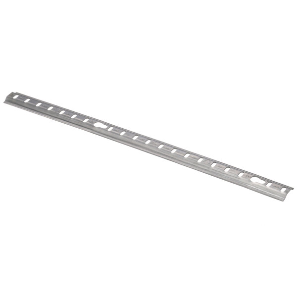 A long metal strip with a thin blade on one end.