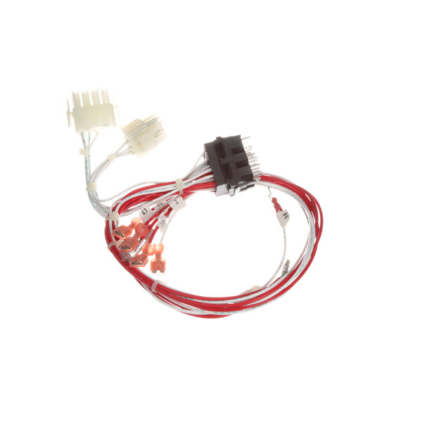 A Vulcan wiring harness with red and white wires.