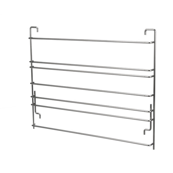 A Blodgett rack support with six metal rods.