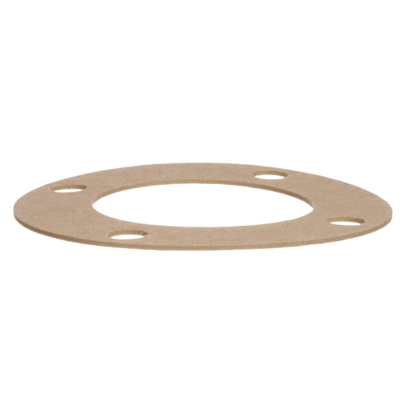 A round brown Champion 108967 gasket with holes.