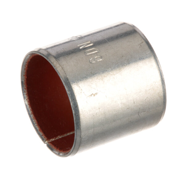 A close-up of a metal Bizerba bushing with a red inside.