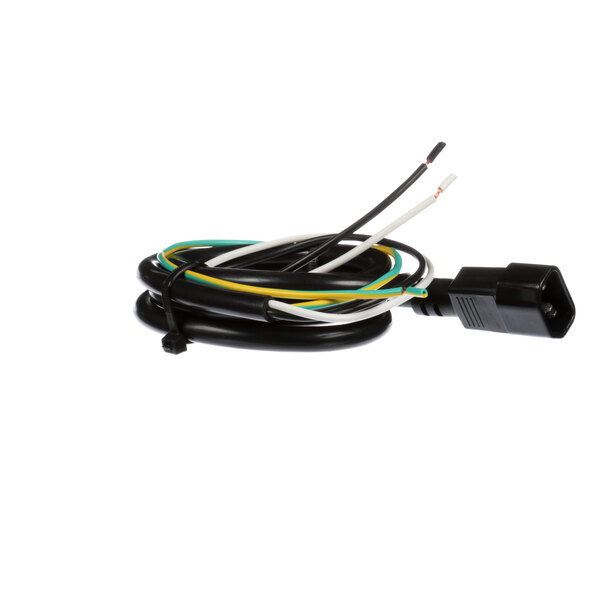 A black Pitco supply cord with black and white wires and a black square connector.