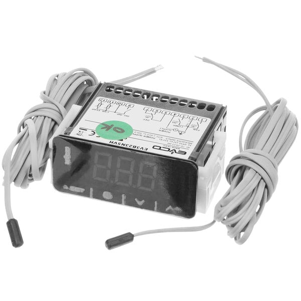 A Fagor Commercial digital freezer temperature controller with wires.