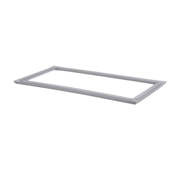 A white rectangular gasket with a gray frame.