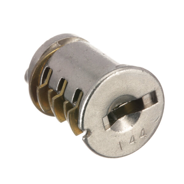 A Traulsen lock cylinder with a screw on the end.