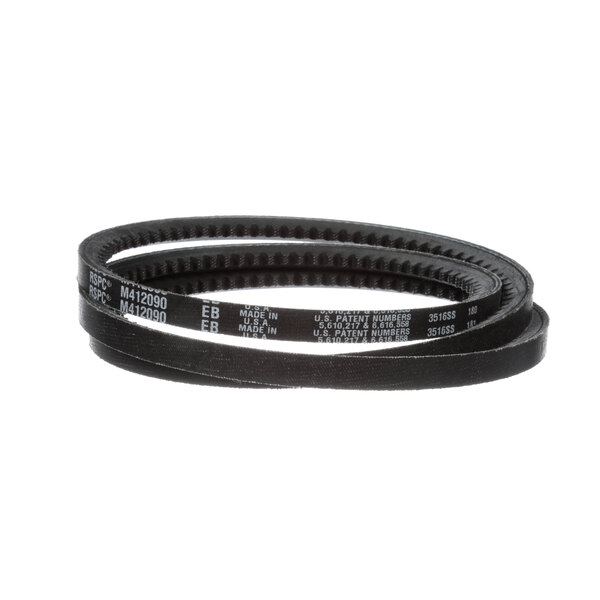 A black Alliance Laundry belt with white text.