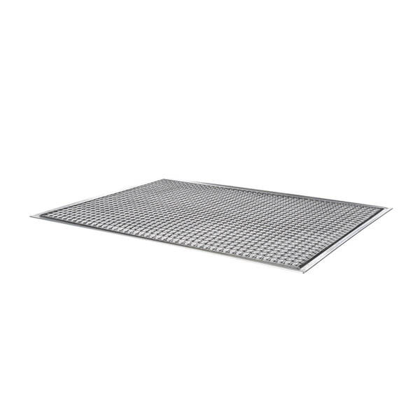 A metal grid for a Hoshizaki condenser on a white background.