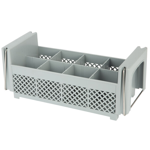 Cambro 8FB434151 Soft Gray 8 Compartment Half Size Camrack Flatware ...