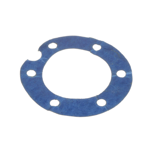 A blue Blakeslee gasket with holes in it.