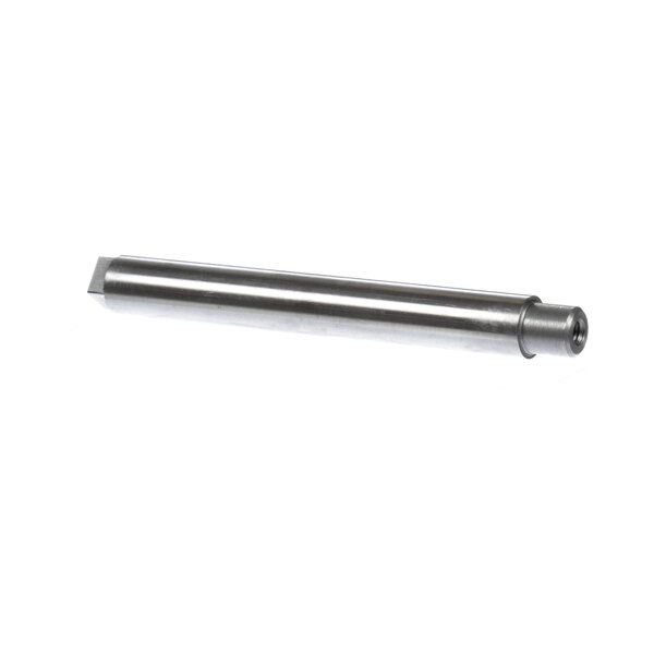 A metal rod with a metal cylinder on the end.