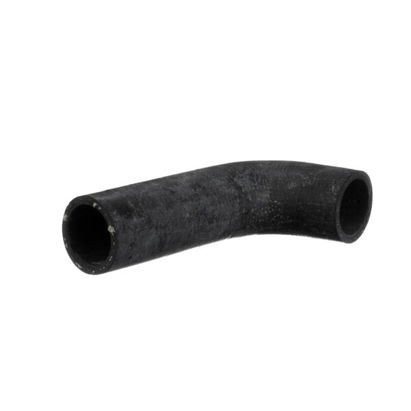 A black rubber elbow drain hose for a Combi oven.