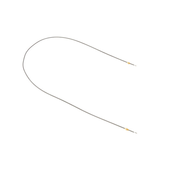 A long thin metal wire with a yellow end.