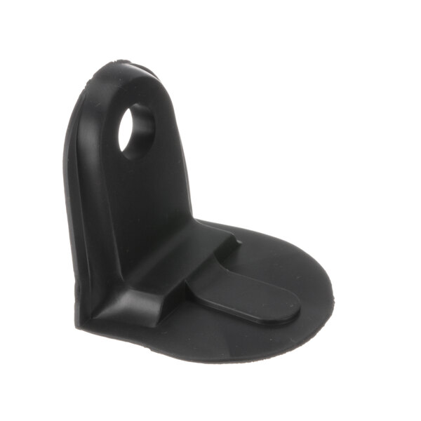 A black plastic Scotsman gasket holder with a hole.
