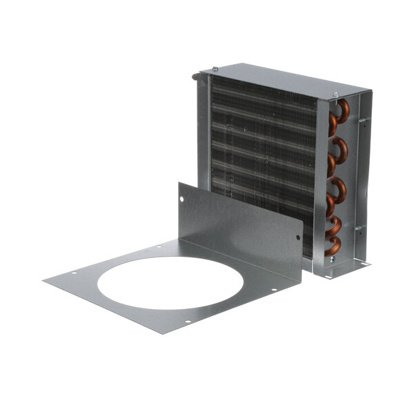 A Continental Refrigerator condenser coil with a metal cover.