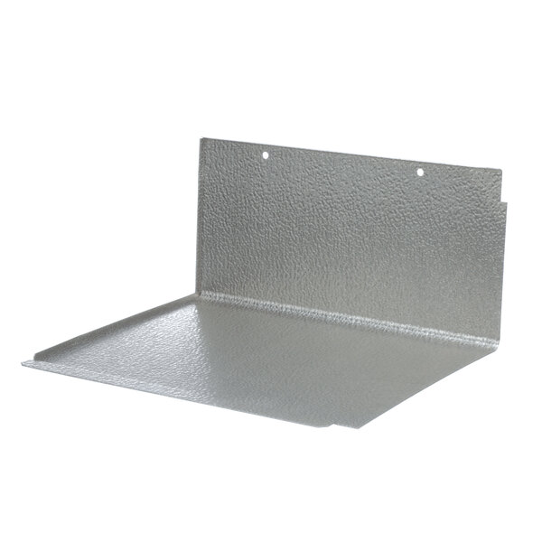 A silver metal Heatcraft access door with holes.