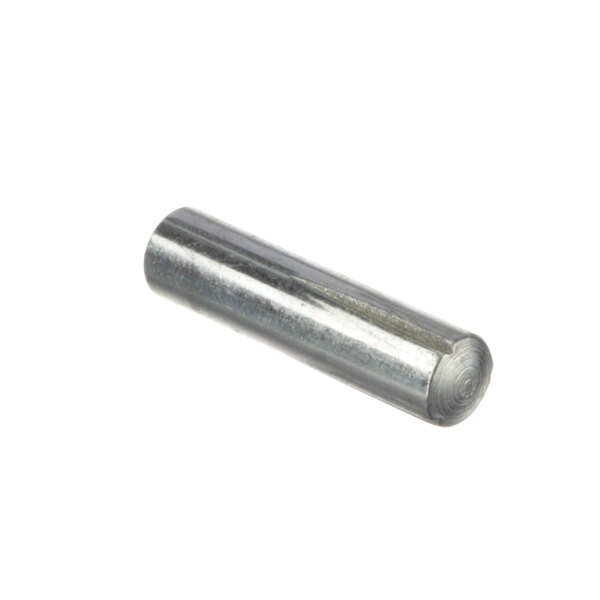 A close-up of a Univex metal pin with a small hole on the end.