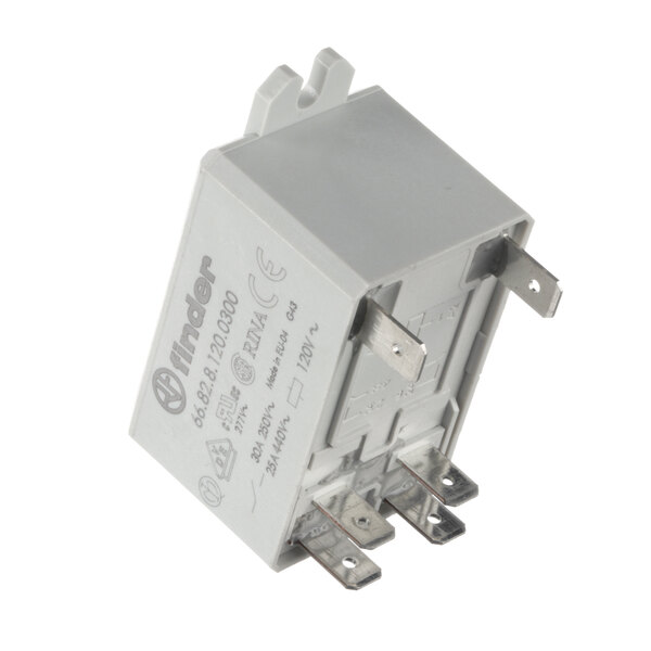 A ProLuxe 1101097081 relay with metal terminals.