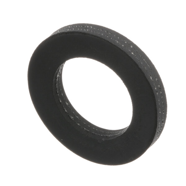 A black rubber ring with white specks.