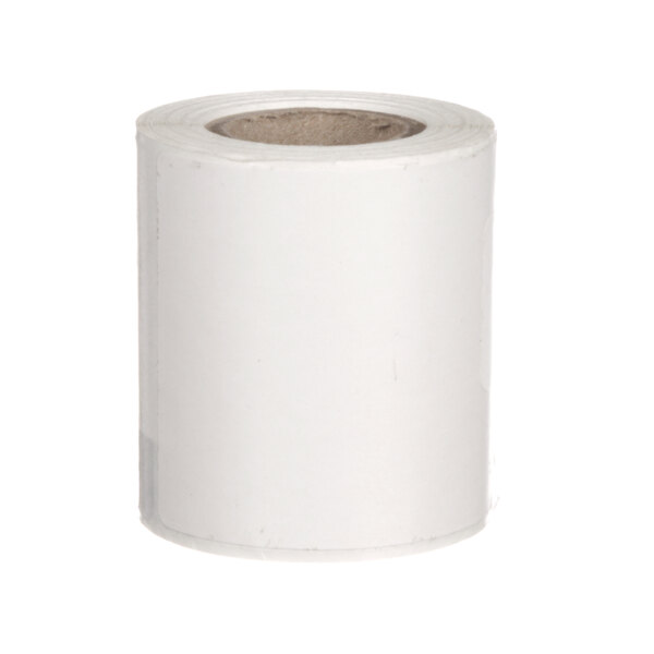 A roll of Traulsen Label'S paper on a white background.