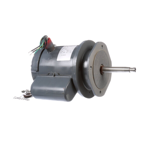 An Alto-Shaam MO-33272 grey electric motor with wires.