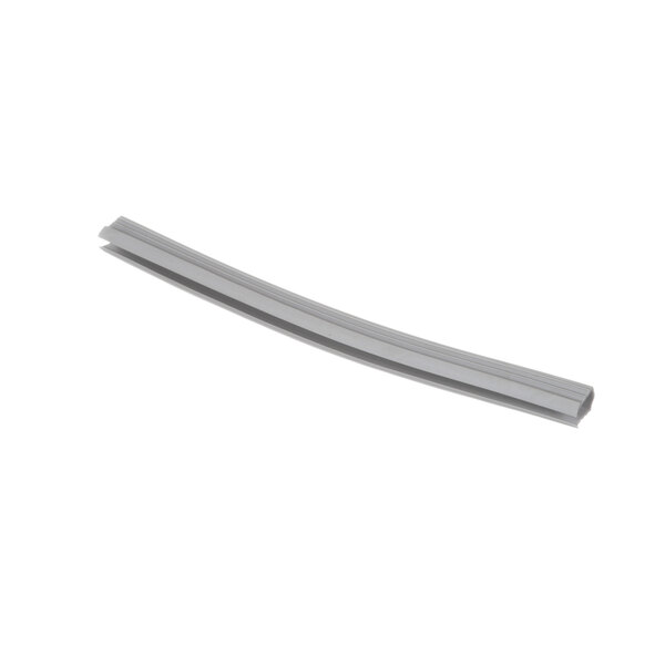 A grey plastic strip on a white background.