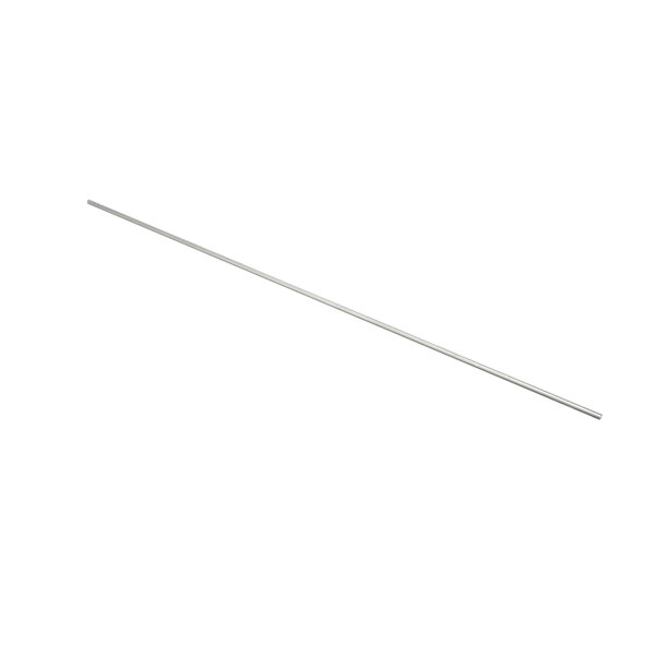 A long thin metal rod with a white background.