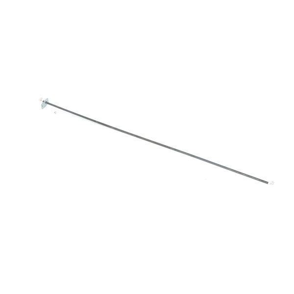A long thin metal rod with a long handle and a hook on the end.