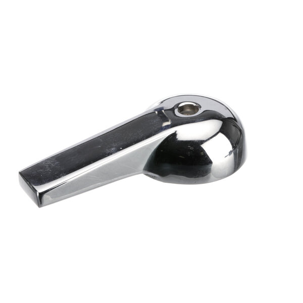 A chrome handle for a Globe meat slicer.