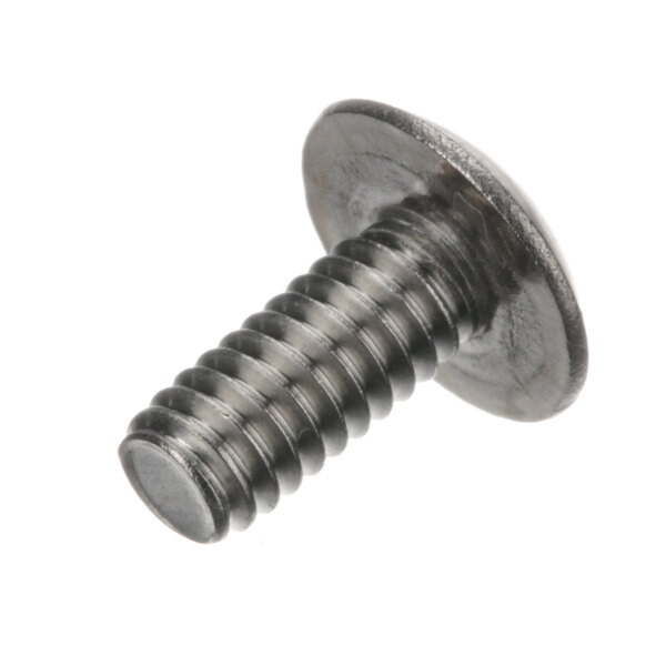 A close-up of a Groen metal screw.