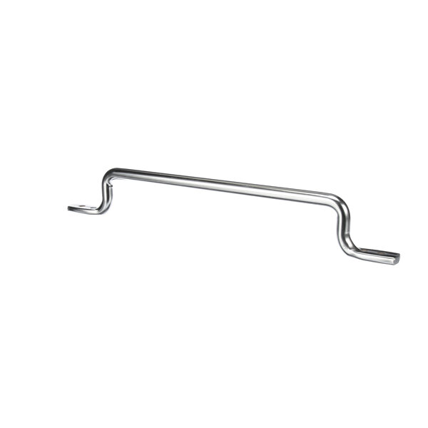 A stainless steel bar with a handle on one end.