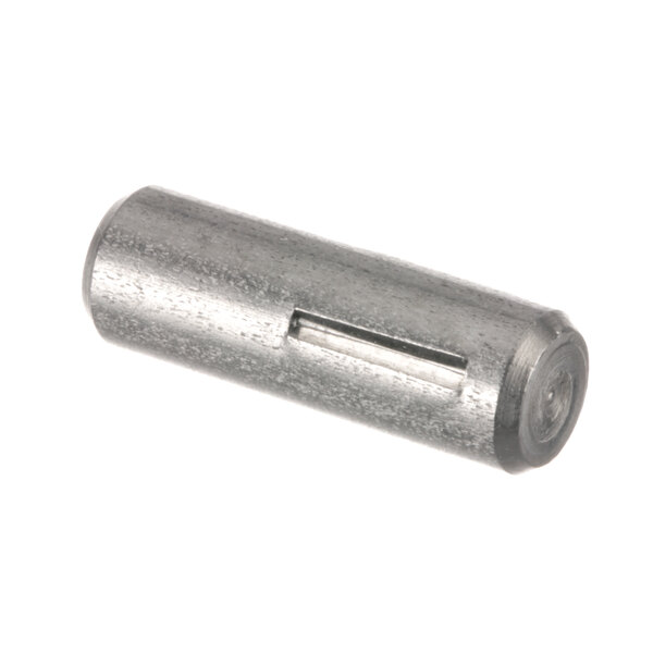 A close-up of a Nemco 45297 metal pin with a small hole in it.