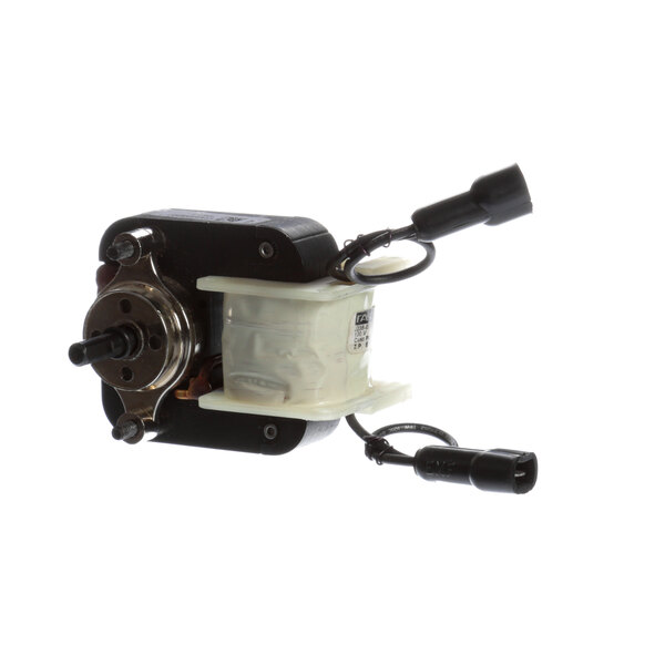 A Jade Range evaporator motor with wires and a white plastic sleeve.
