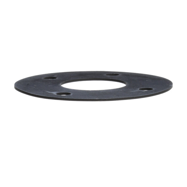 A black round Hobart gasket with holes.