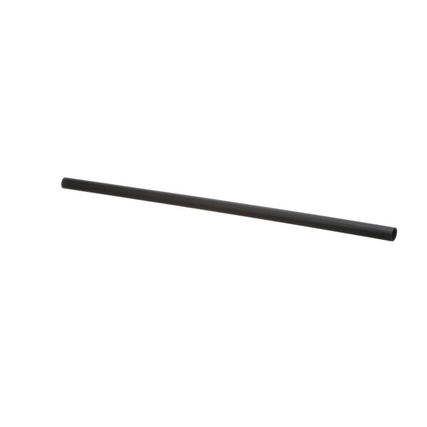 A black metal rod with a black tube on the end.