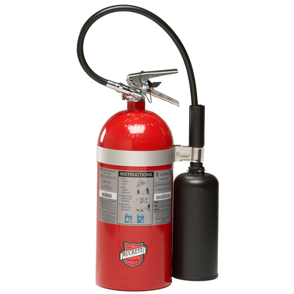 Buckeye 10 lb. Carbon Dioxide BC Fire Extinguisher - Rechargeable Untagged - UL Rating 10-B:C
