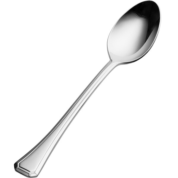 A Bon Chef stainless steel serving spoon with a silver handle and spoon.