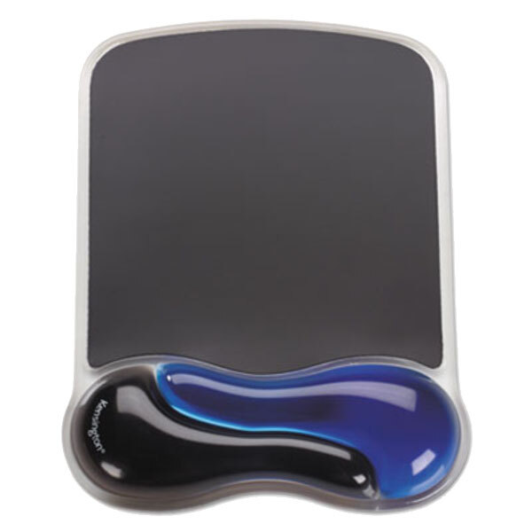 Kensington 62401 Duo Gel Wave Mouse Pad with Blue Wrist Rest
