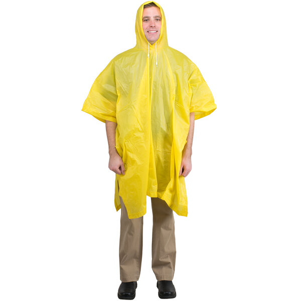 Yellow Economy Rain Poncho - 52\