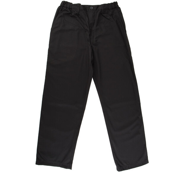 Mercer Culinary Renaissance® M62100 Black Men's Pleated Chef Trousers ...