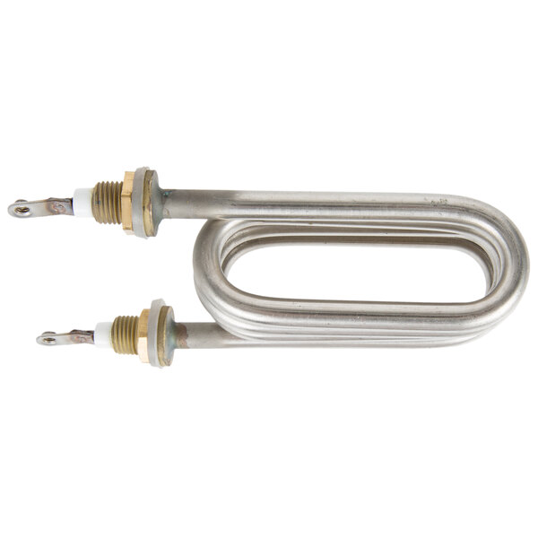 The Avantco 177PHWD7 heating element. A close-up of a pair of stainless steel Avantco heaters.