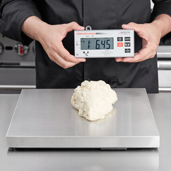 Cardinal Detecto PZ30W 30 lb. Stainless Steel Pizza Scale with