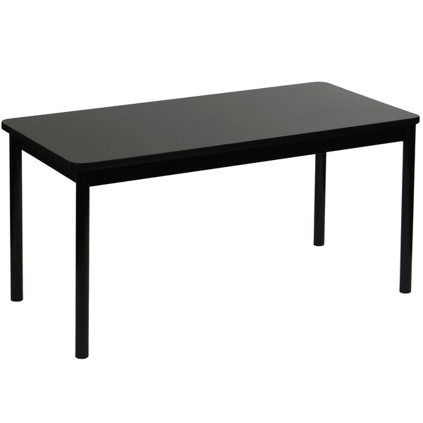 Correll 30" x 48" Black Granite Lab Table - 36" Height