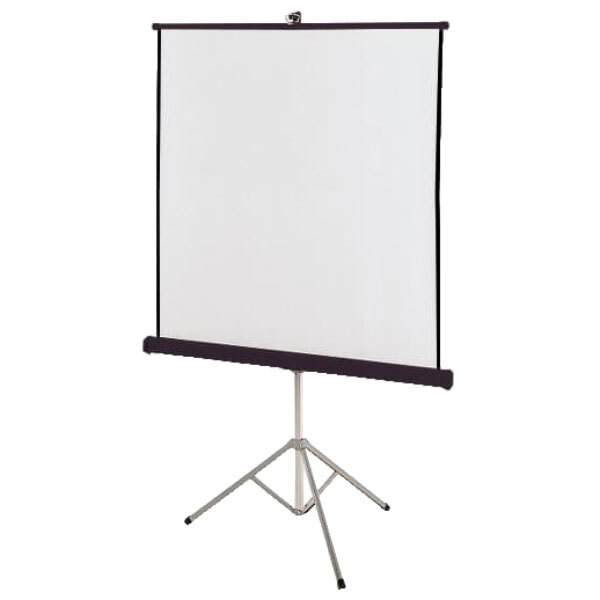 Quartet 570S 70" x 70" White Portable Tripod Projection Screen with Black Steel Carrying Case