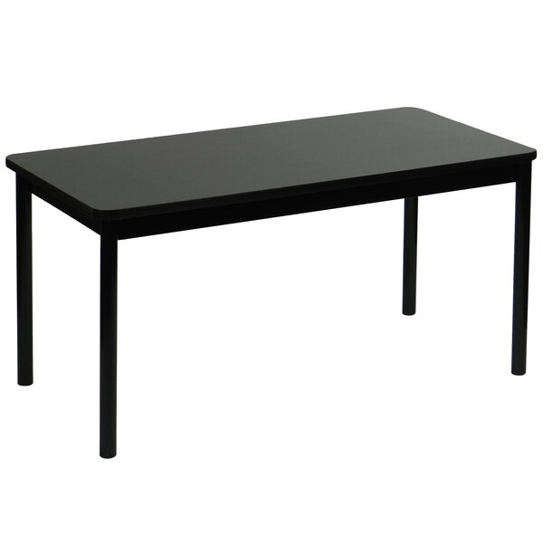Correll 36" x 72" Black Granite Lab Table - 36" Height