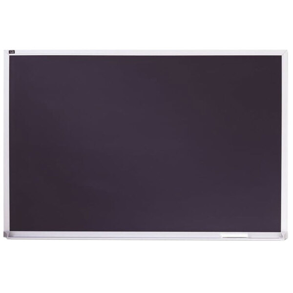 Quartet PCA408B 96" x 48" Black Magnetic Porcelain Chalkboard with Aluminum Frame