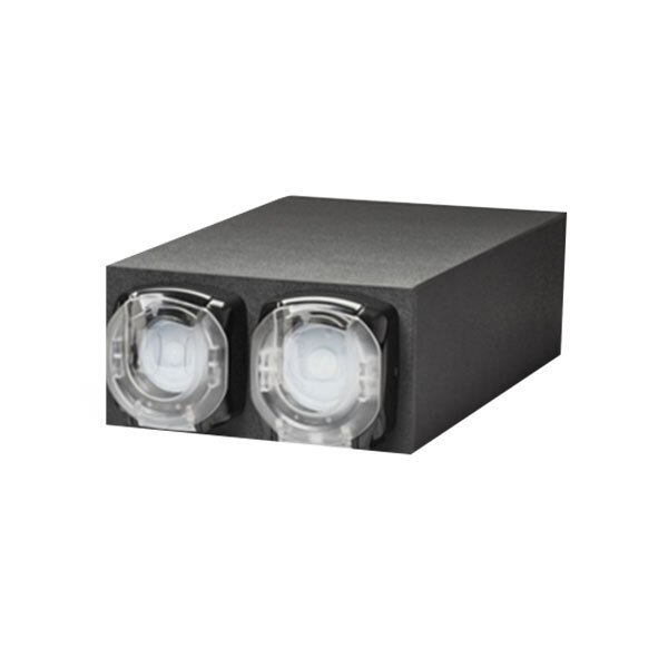 Vollrath K2HLL Lidsaver® 3 Black 2Slot Horizontal Standard Countertop