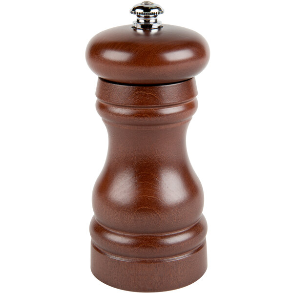 Fletchers' Mill FED04PM1214 Federal 4" Walnut Stain Wooden Pepper Mill