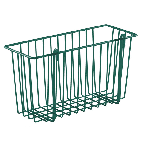 Metro H209DHG Hunter Green Storage Basket for Wire Shelving 13 3/8" x